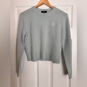Aqua Women's Baby Blue Cashmere Crew Neck Sweater